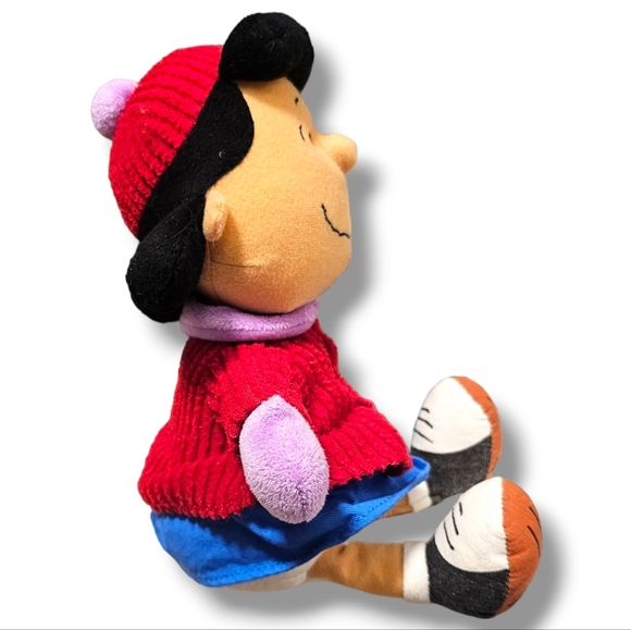 2010 Hallmark Charlie Brown Christmas Lucy Plush Winter Snow Stuffed Animal Toy - Picture 5 of 12